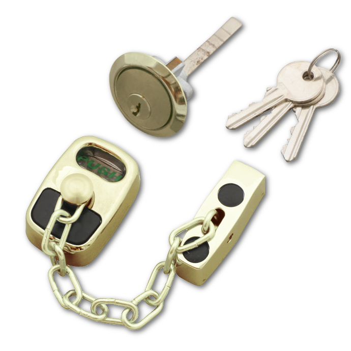 ASEC Door Chain with External Cylinder