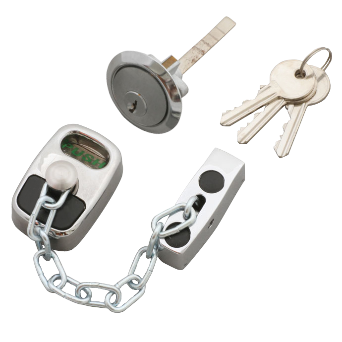 ASEC Door Chain with External Cylinder