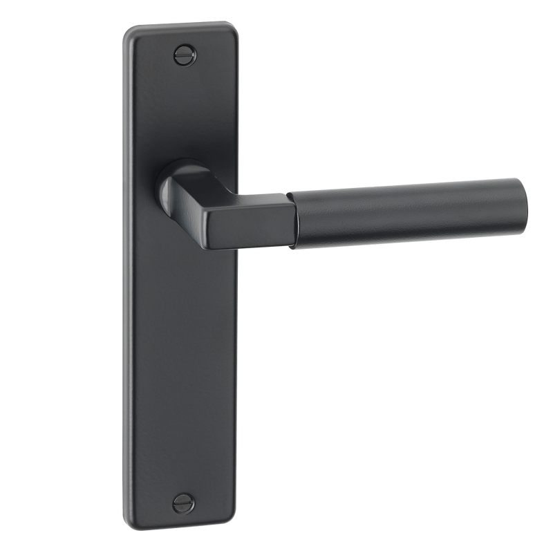 ASEC URBAN San Diego Lever on Plate Latch Door Furniture Ebony