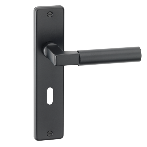 ASEC URBAN San Diego Lever on Plate Lock Door Furniture Ebony