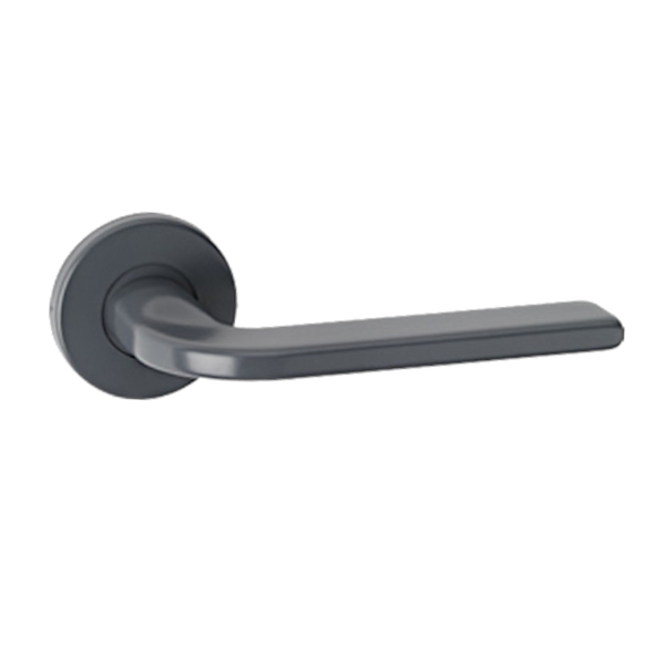 ASEC URBAN Utah Lever on Round Rose Door Furniture