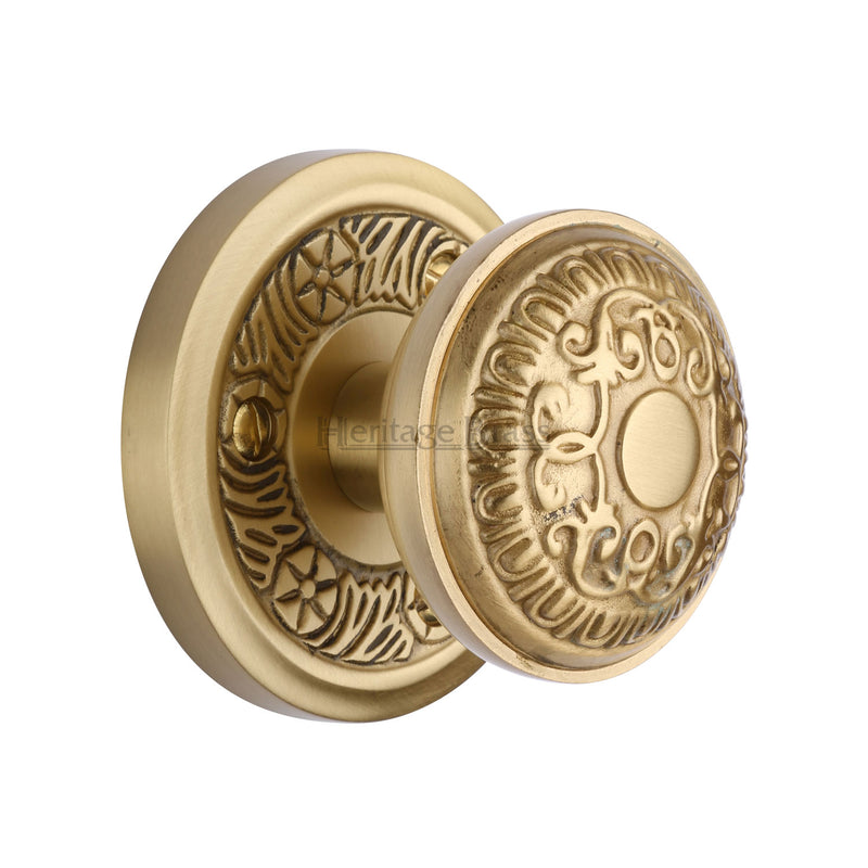 Aydon Door Knob on Rose