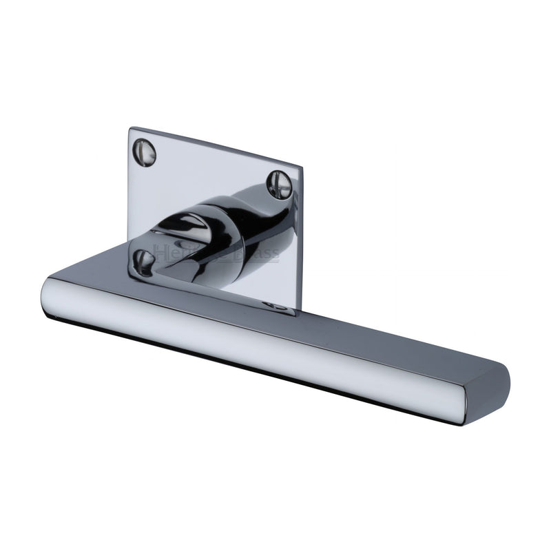 Trident Low Profile Door Handle on Square Rose