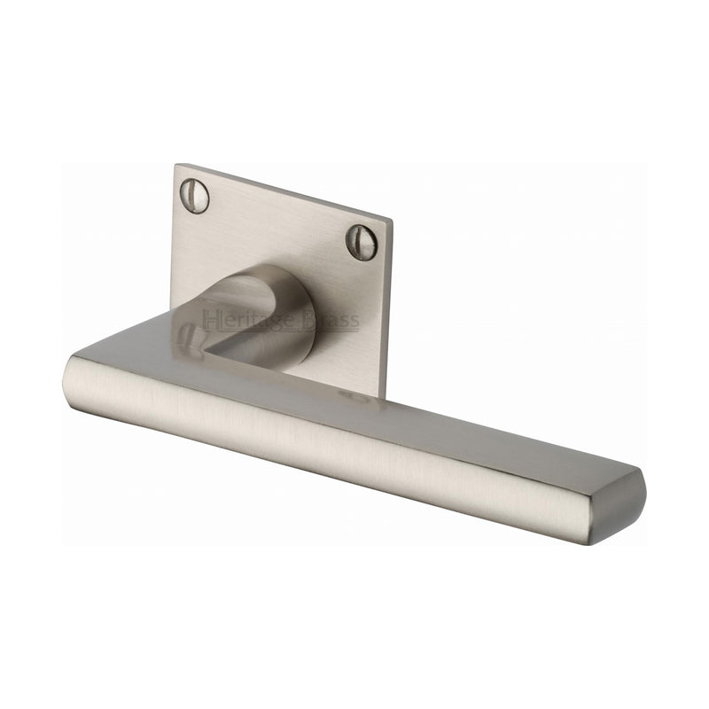 Trident Low Profile Door Handle on Square Rose