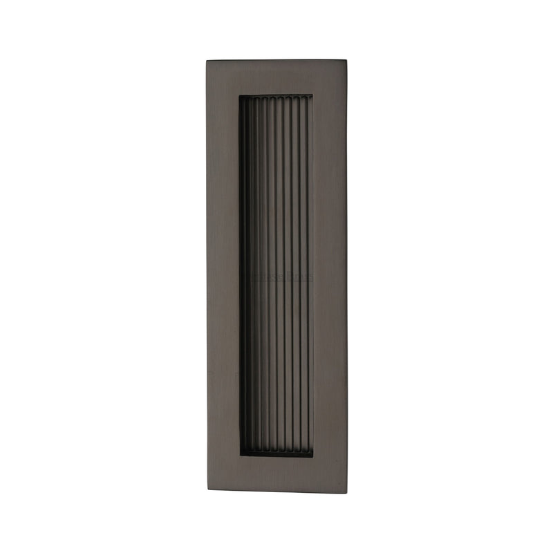 Reeded Rectangular Flush Pull