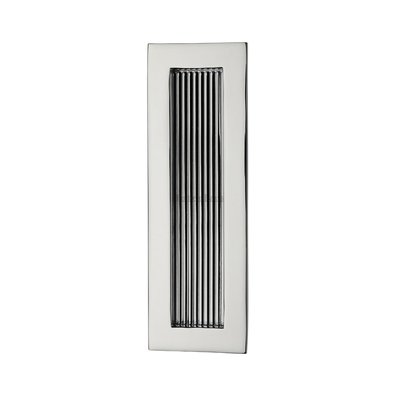 Reeded Rectangular Flush Pull