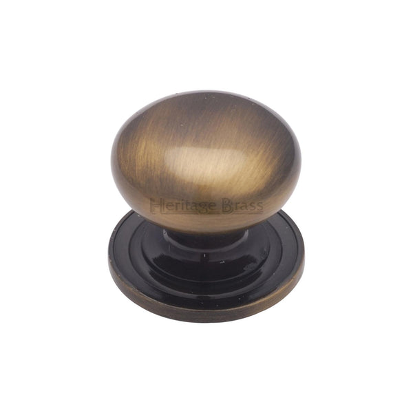 Victorian Round Cabinet Knob with Base