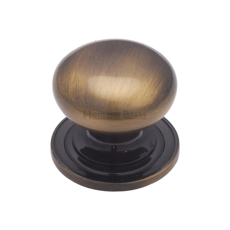 Victorian Round Cabinet Knob with Base