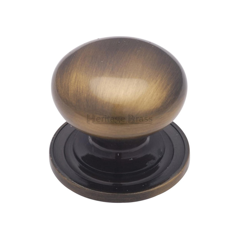 Victorian Round Cabinet Knob with Base