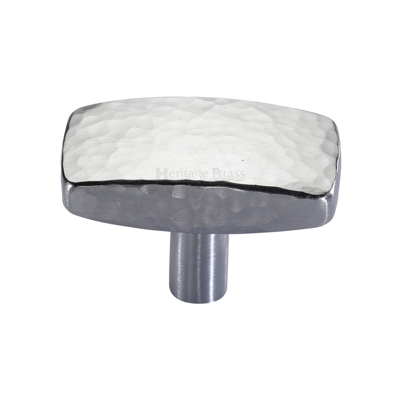 Rectangular Hammered Cabinet Knob