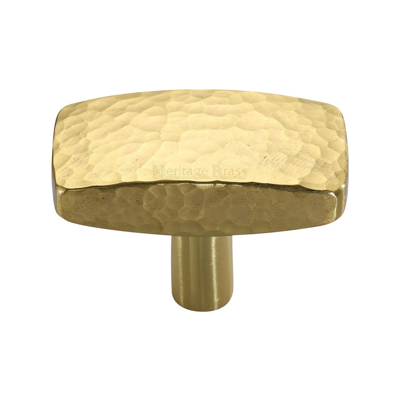 Rectangular Hammered Cabinet Knob