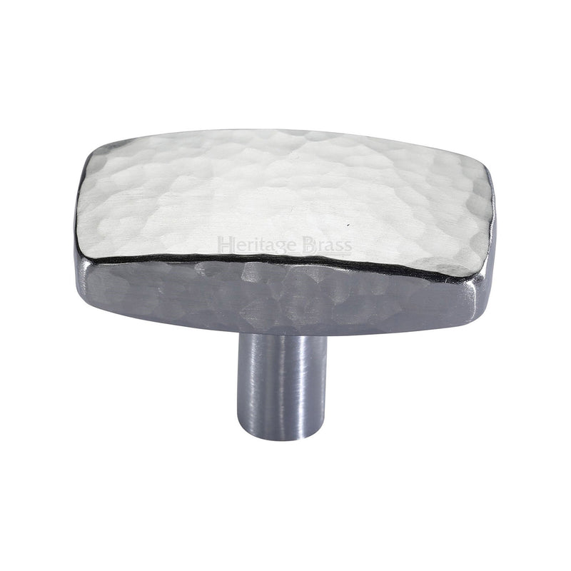 Rectangular Hammered Cabinet Knob