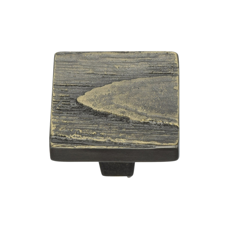 Square Pine Cabinet Knob