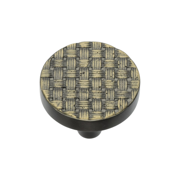 Round Weave Cabinet Knob