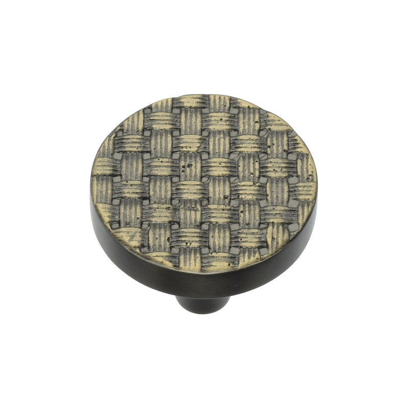 Round Weave Cabinet Knob