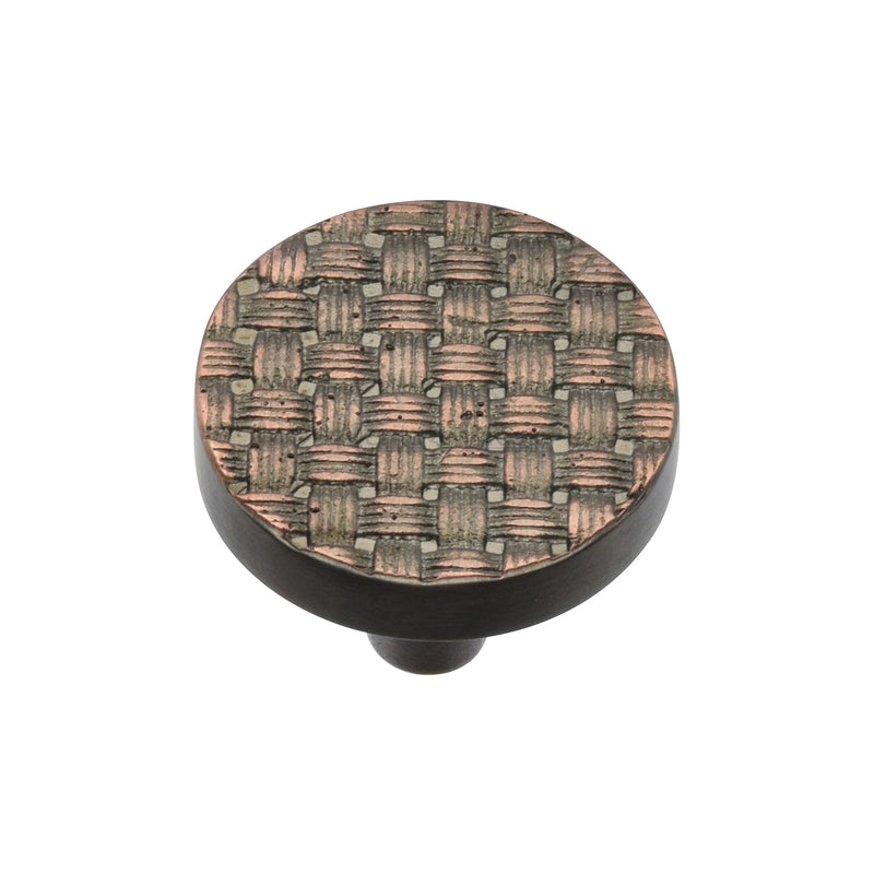 Round Weave Cabinet Knob