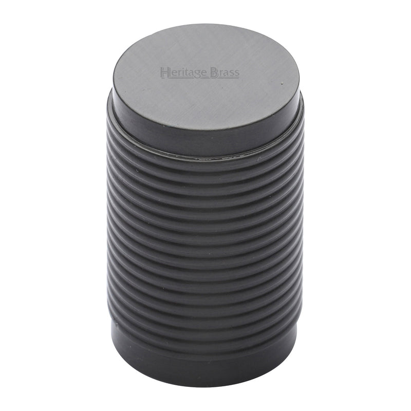 Cylindric Ribbed Cabinet Knob