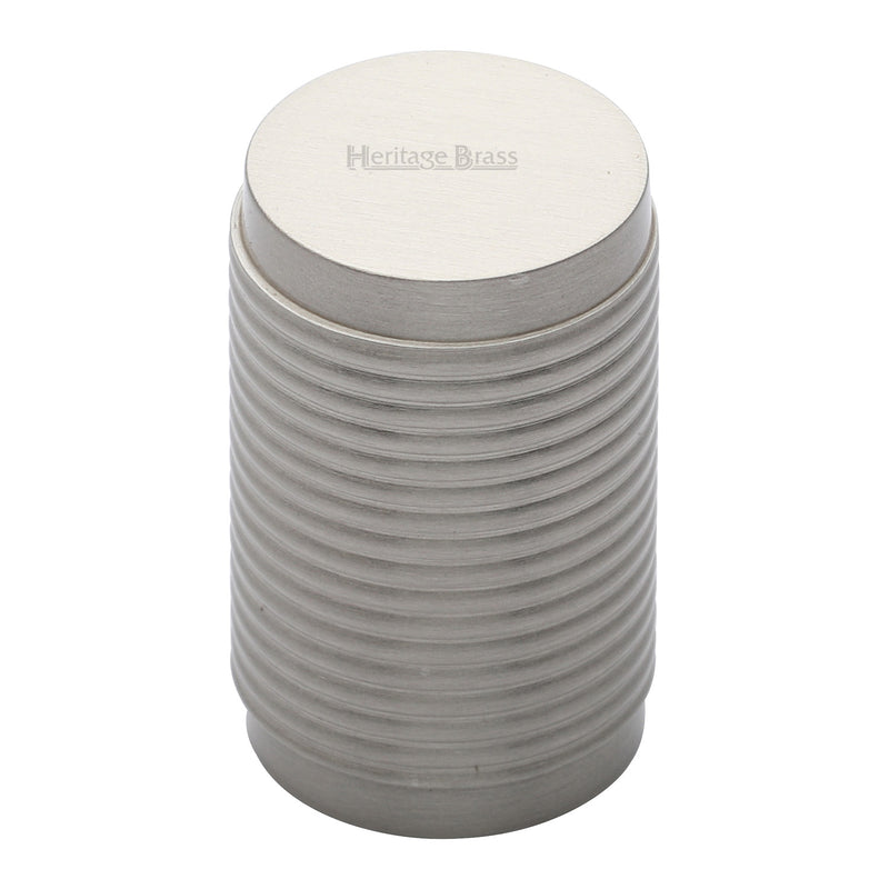 Cylindric Ribbed Cabinet Knob