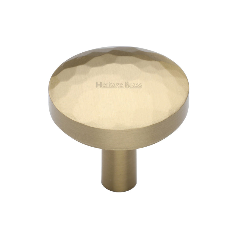 Round Hammered Cabinet Knob