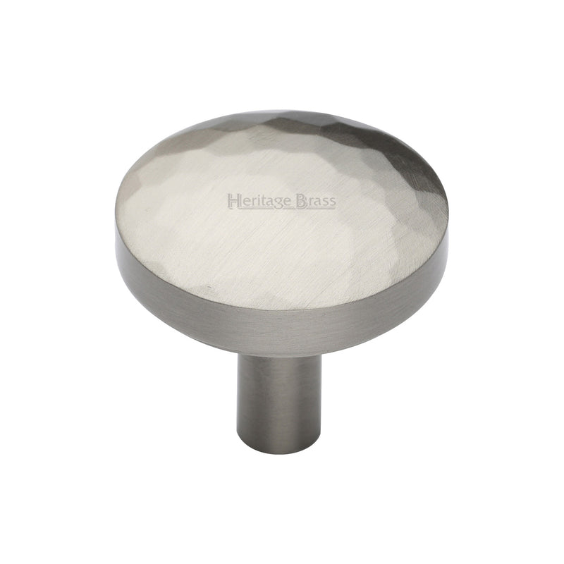 Round Hammered Cabinet Knob