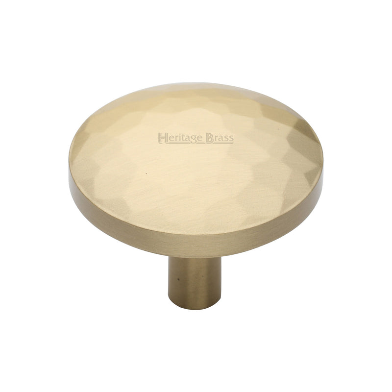 Round Hammered Cabinet Knob