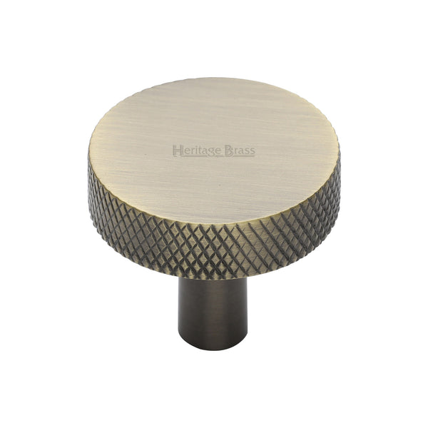 Knurled Disc Cabinet Knob