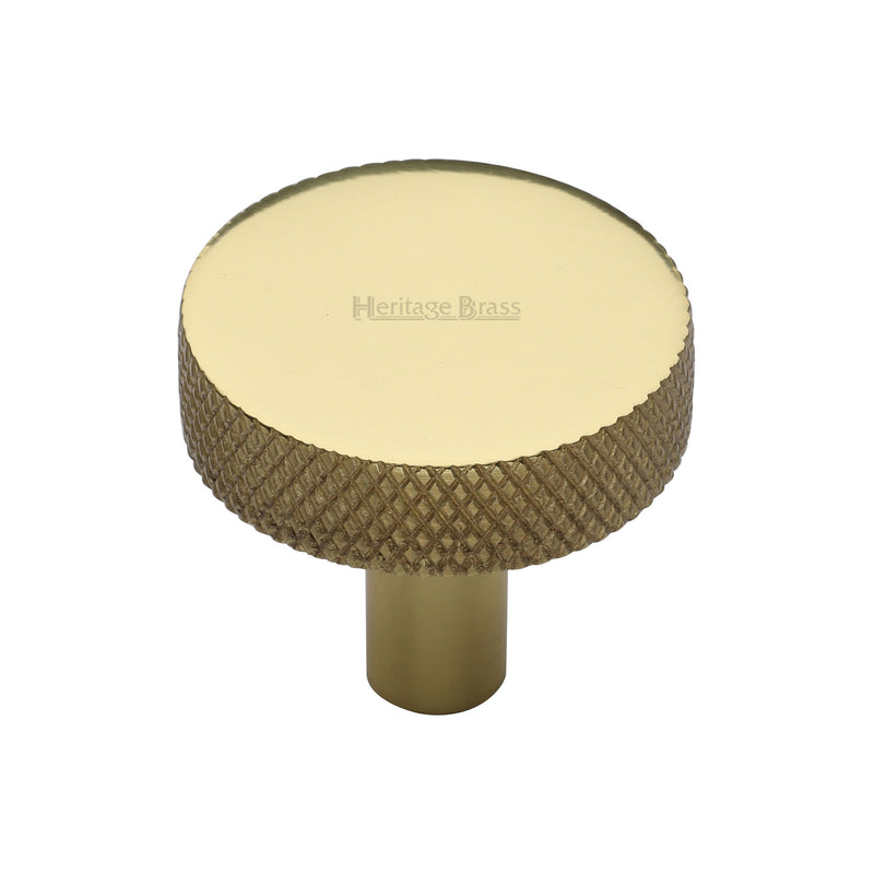 Knurled Disc Cabinet Knob