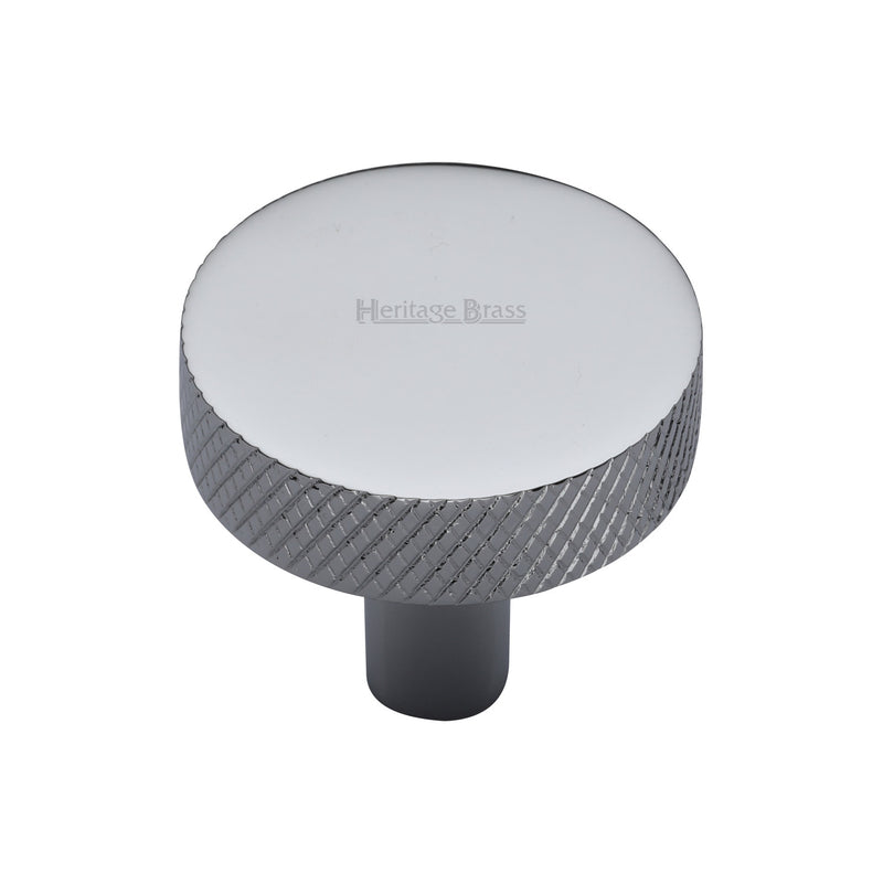 Knurled Disc Cabinet Knob