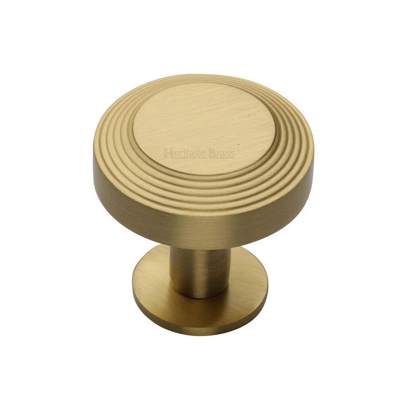 Ridge Cabinet Knob with Rose