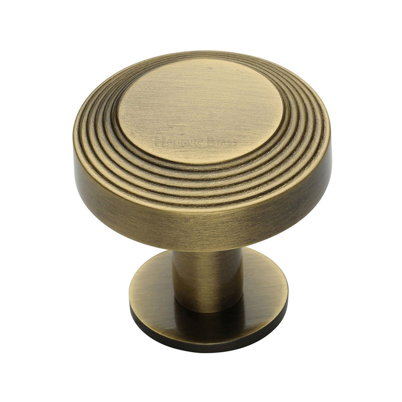 Ridge Cabinet Knob with Rose