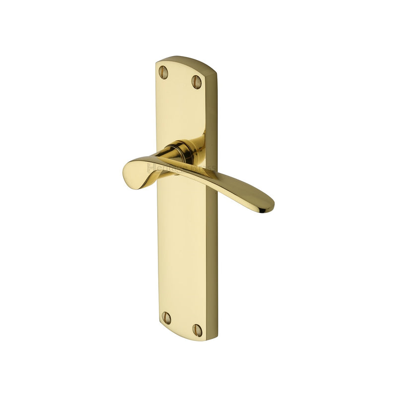 Heritage Brass Diplomat Door Handle on Plate