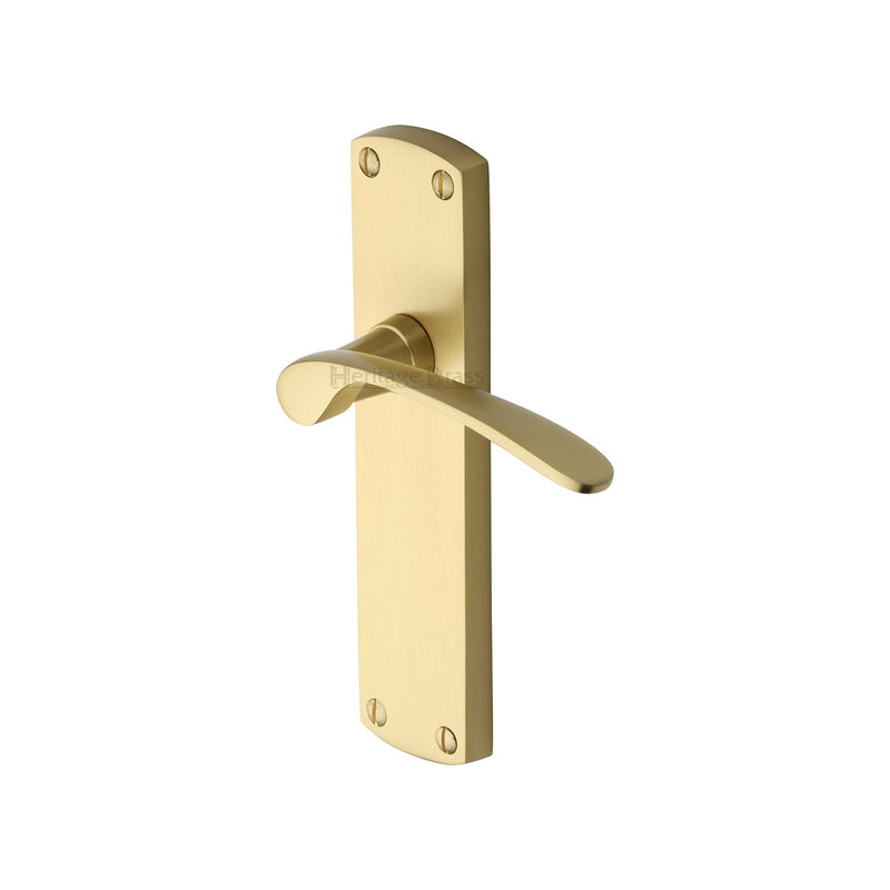 Heritage Brass Diplomat Door Handle on Plate