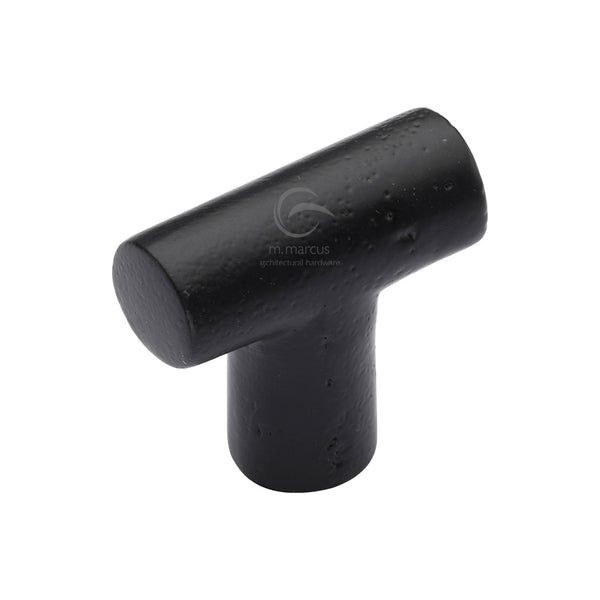 Matt Black Iron T Shaped Cabinet Knob