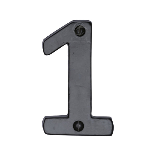 Black Iron Numeral 1