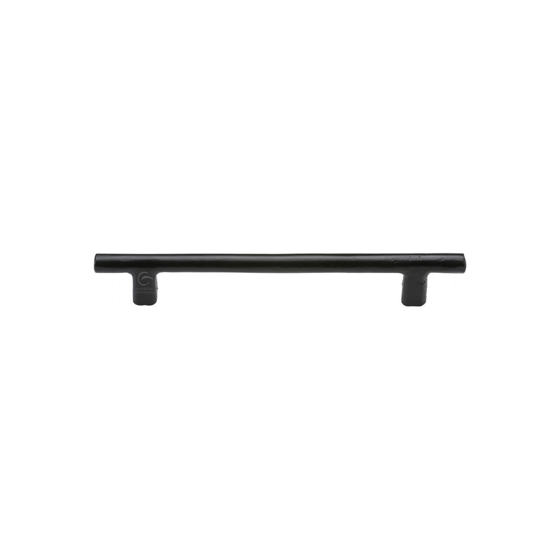 Matt Black Iron Round Bar Cabinet Pull Handle