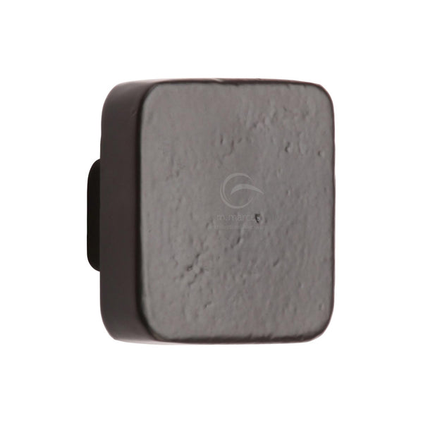 Matt Black Iron Square Cabinet Knob