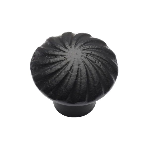 Matt Black Iron Wheel Cabinet Knob