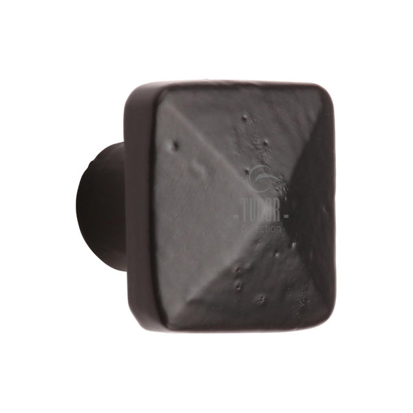 Matt Black Iron Pyramid Cabinet Knob