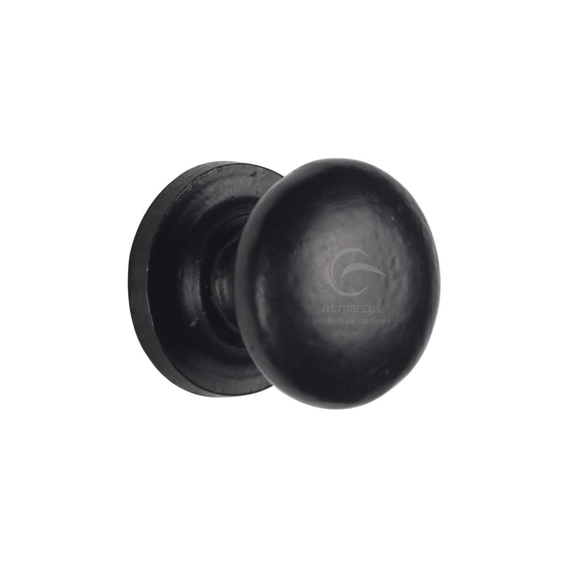 Matt Black Iron Round Cabinet Knob