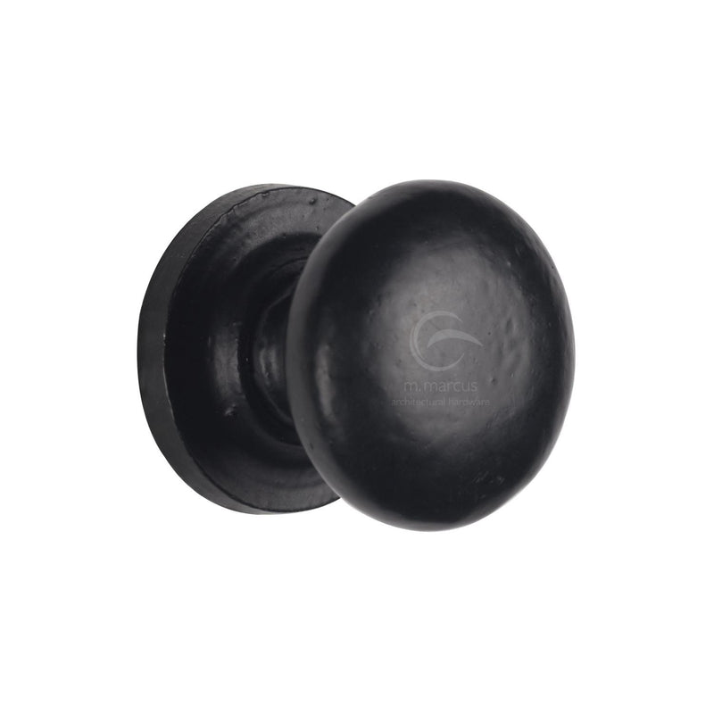 Matt Black Iron Round Cabinet Knob