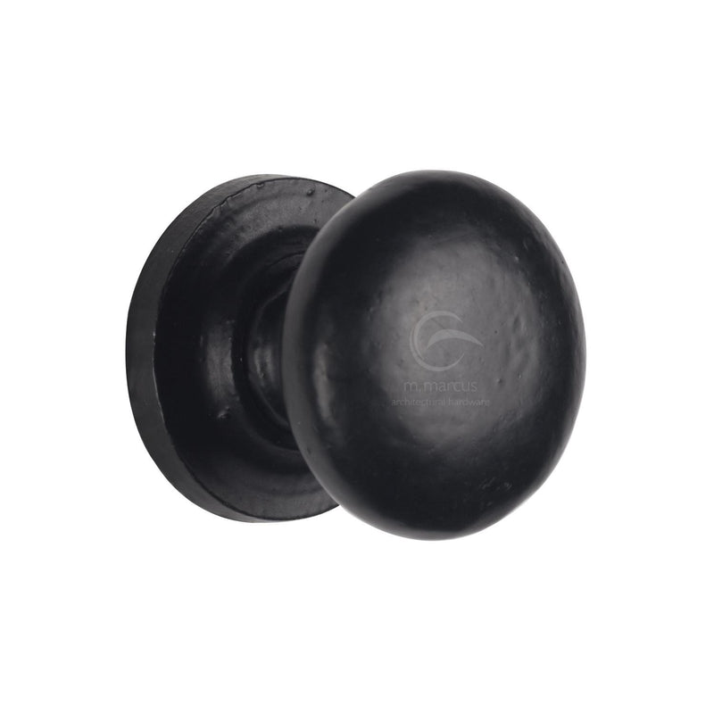 Matt Black Iron Round Cabinet Knob