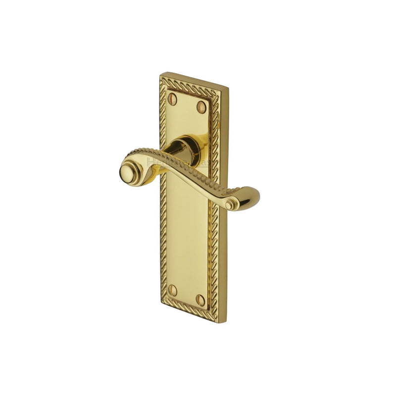 Heritage Brass Georgian Door Handle on Plate