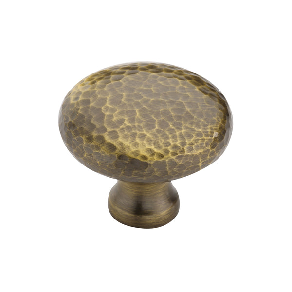 Victorian Round Cabinet Knob Hammered Design