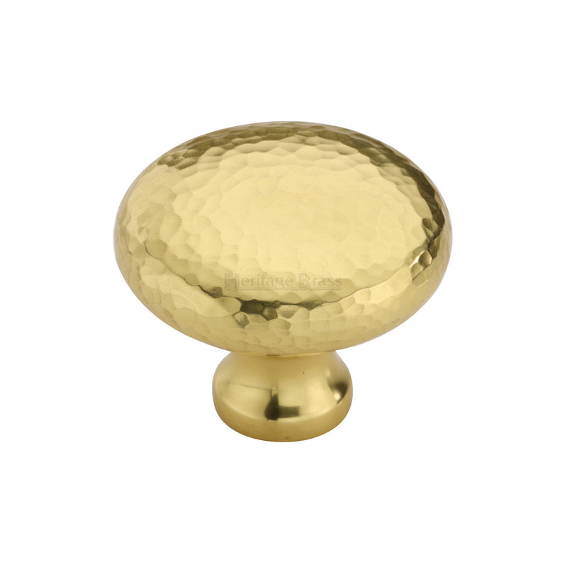 Victorian Round Cabinet Knob Hammered Design