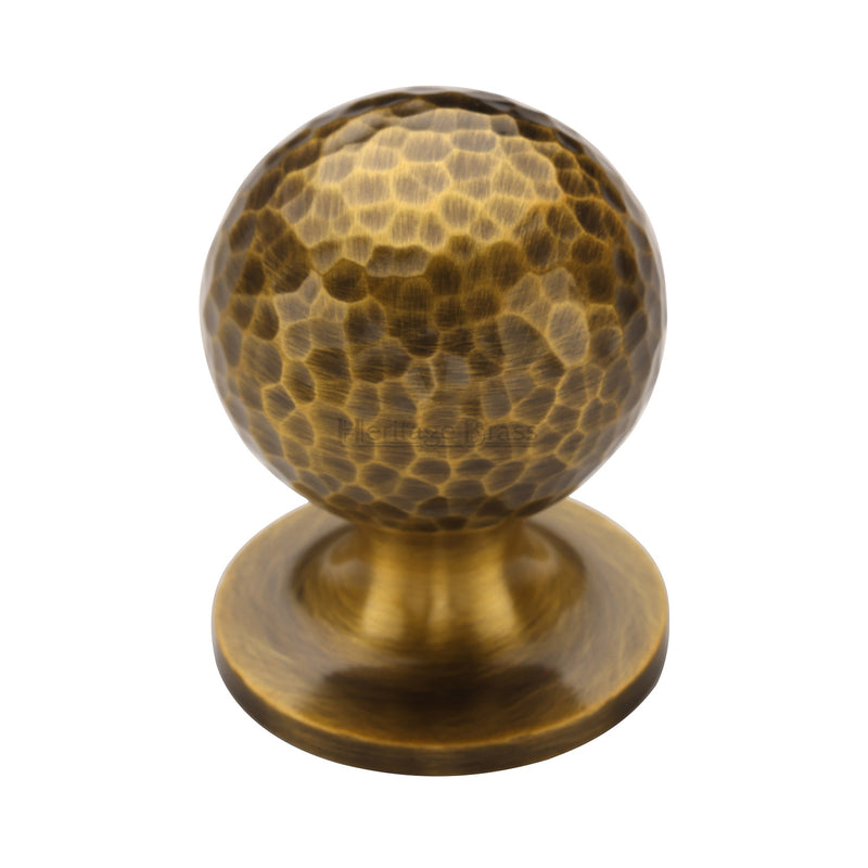 Ball Cabinet Knob Hammered Design