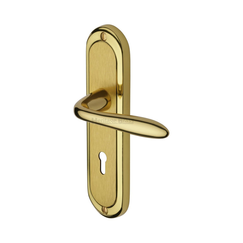 Henley Door Handle on Plate