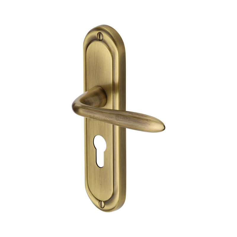 Henley Door Handle on Plate