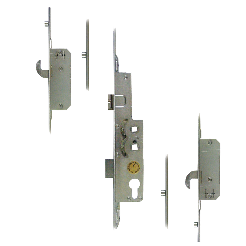 AVOCET Lever Operated Latch & Deadbolt Twin Spindle - 2 Hook 4 Roller