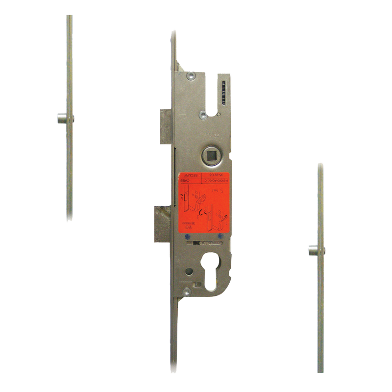 GU Secury Lever Operated Latch & Deadbolt Attachment For Shootbolts - 2 Roller