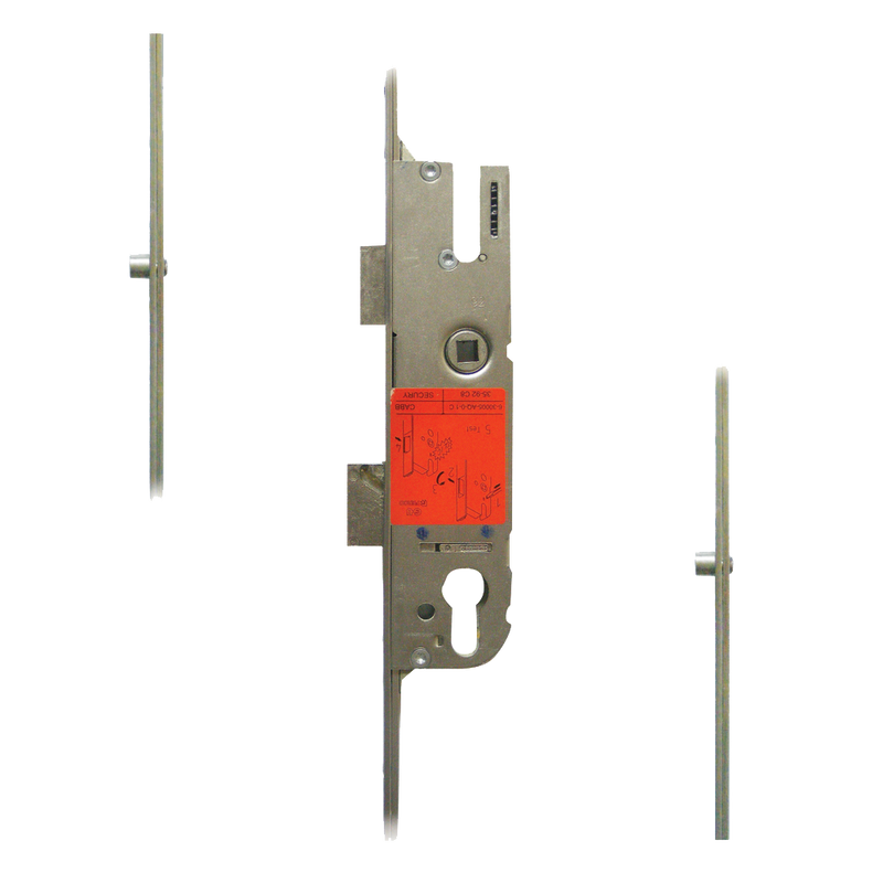 GU Secury Lever Operated Latch & Deadbolt Attachment For Shootbolts - 2 Roller